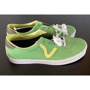 VANS Sport Low‎ Suede Sneakers Women's 9 Men's 7.5 Neon Green Yellow Skater